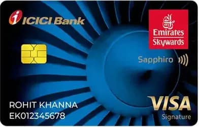 ICICI Bank Emirates Sapphiro Credit Card